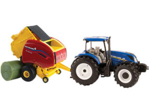 New Holland T6.180 mit Roll-Belt 560 Rundballenpresse