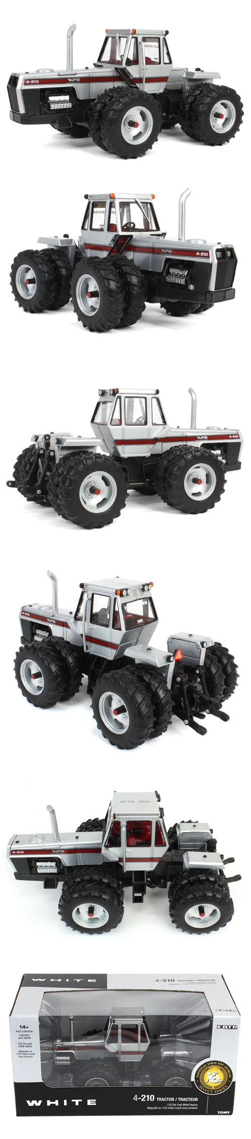 White 4-210 4WD mit Zwillingsbereifung- 2024 National Farm Toy Museum Select Series -