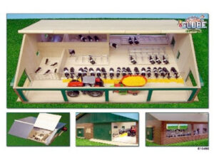 Kuhstall mit Liegeboxen und Melkrobotter