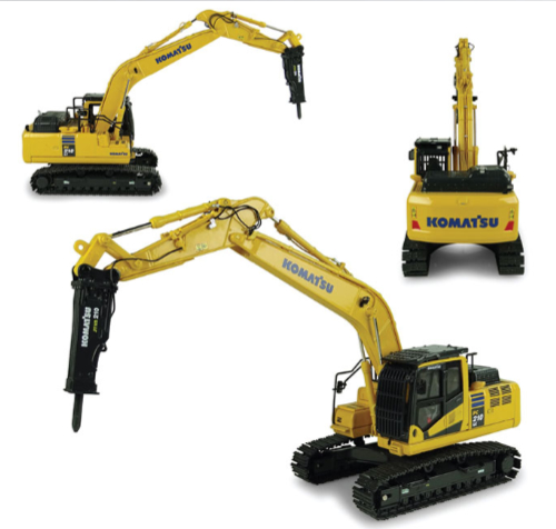 Komatsu PC210LC-II mit Abbruch Hammer