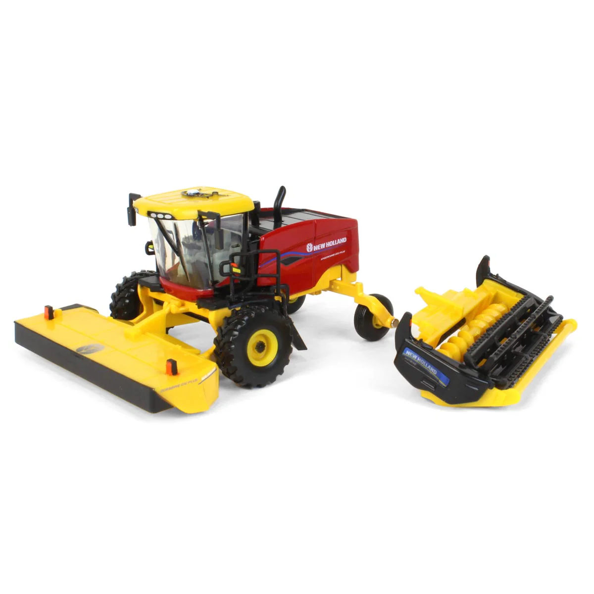 New Holland Speedrower 220 PLUS Selbstfahrender Schwadermit zwei verschiedenen Aufnahmen- 2022 Farm Show -