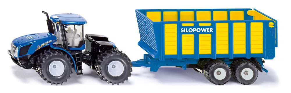 New Holland T9.560 mit tandem Silagewagen