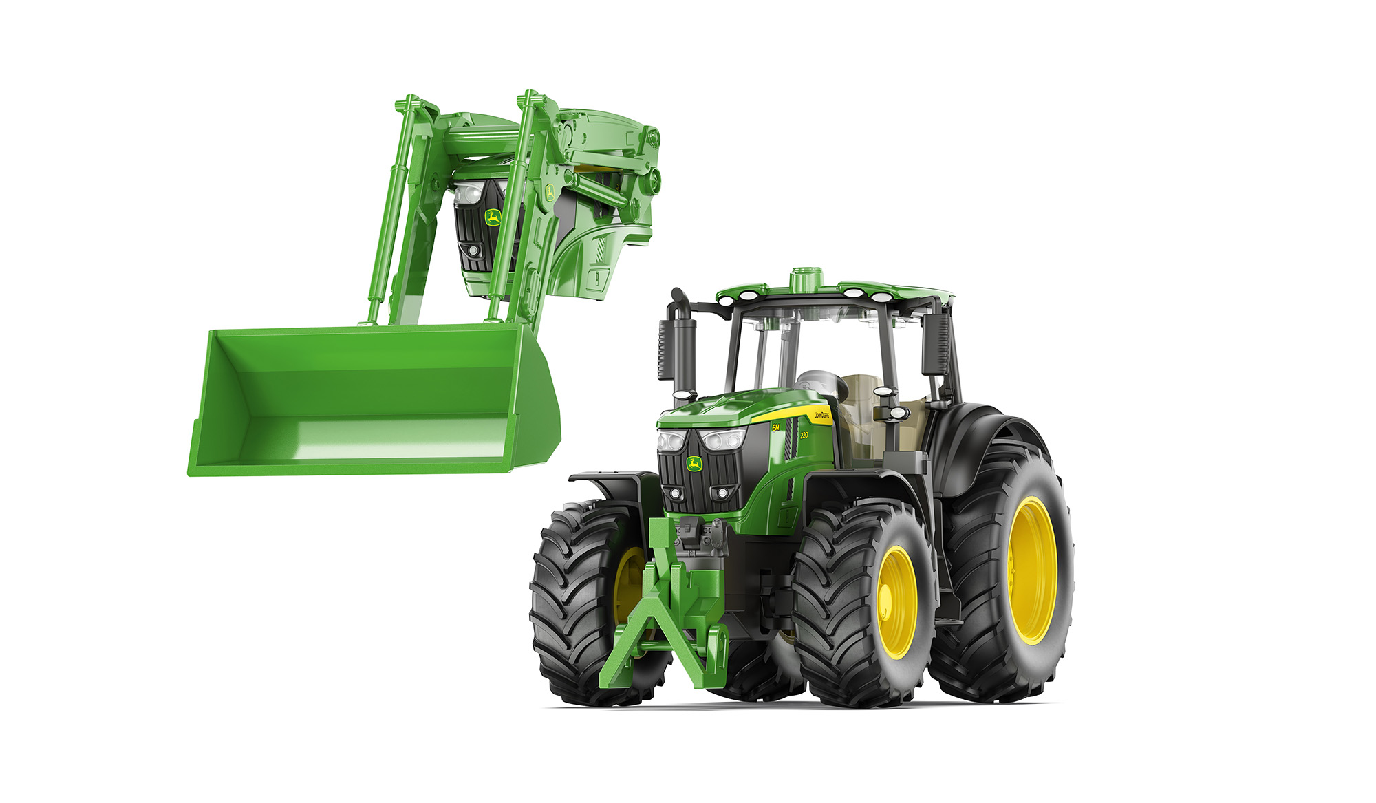 John Deere Set mit abnehmbarem Frontlader (lieferbar ab 2.Halbjahr 2026)