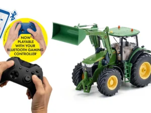 John Deere 7310R mit Frontlader und Bluetooth App-Steuerung