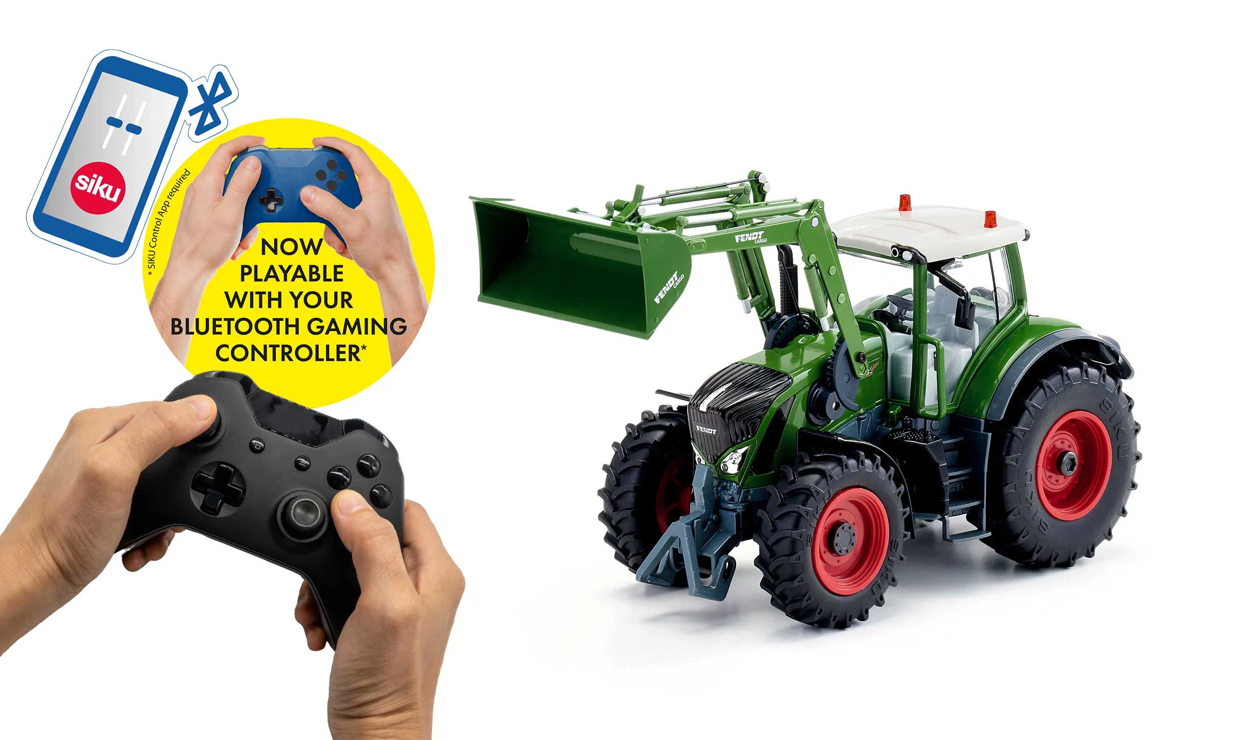 Fendt 933 Vario mit Frontlader und Bluetooth App-Steuerung