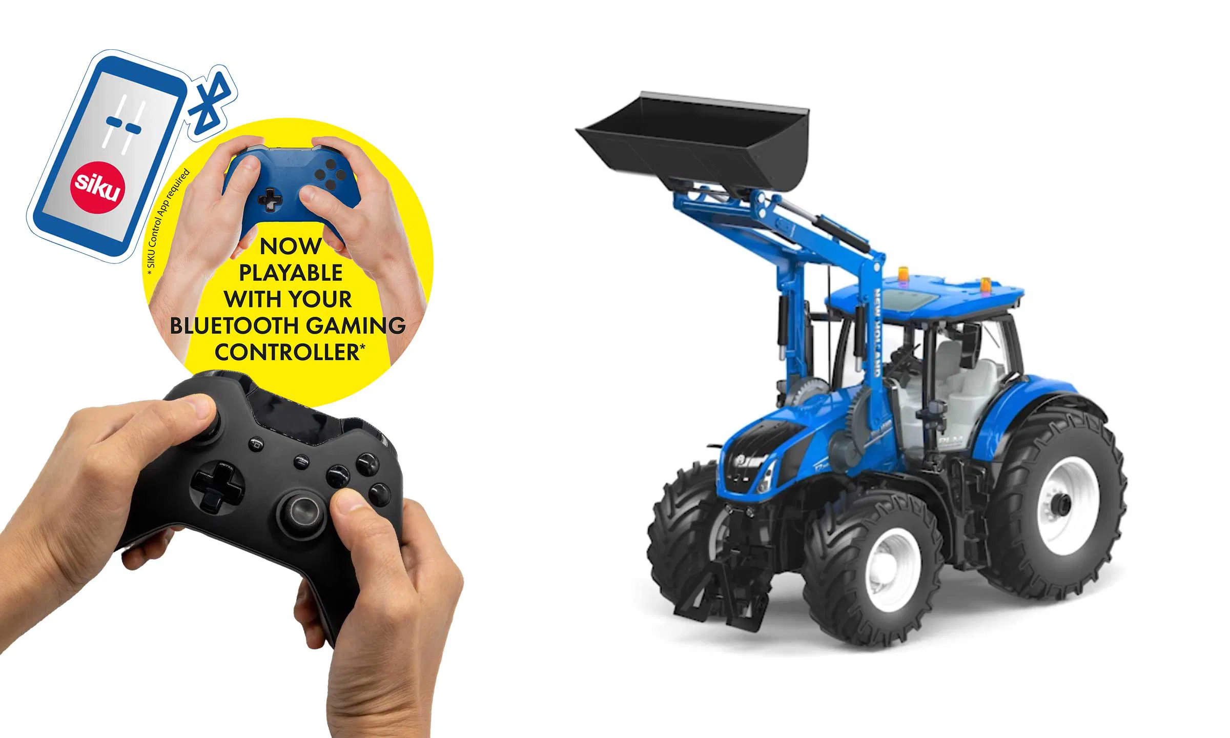 New Holland T7.315 mit Frontlader und App-Steuerung