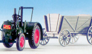 Lanz mit Mistleiterwagen ( Bausatz )