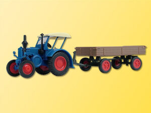 Lanz mit Gummiradwagen  ( Fertigmodell )